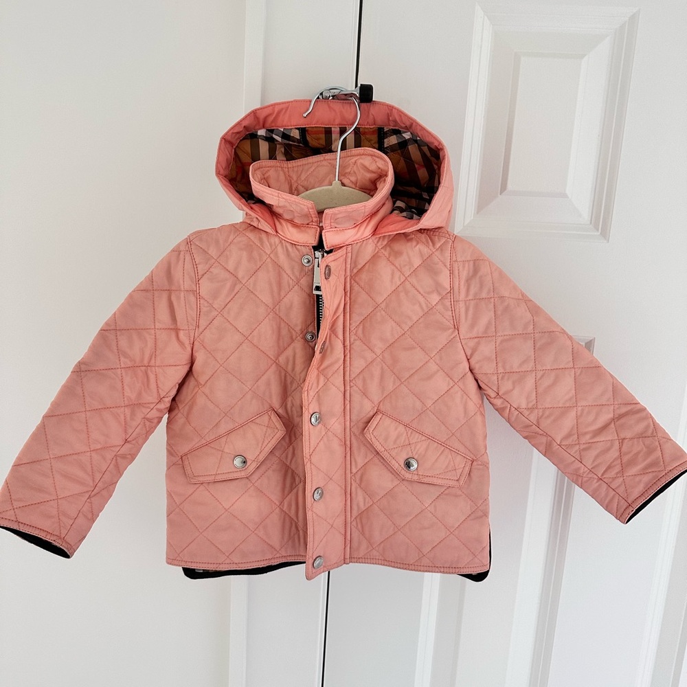 Toddler Burberry Jacket Dusty Rose 18M